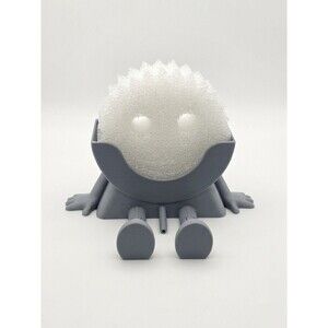 Funny Sitting Sponge Holder for Scrub Daddy 3D Printed Sink Caddy Organizer